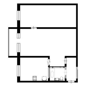 2-к квартира, вторичка, 48м2, 2/5 этаж