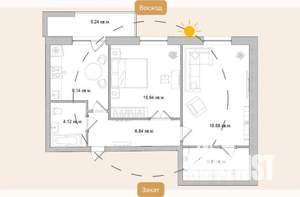 2-к квартира, вторичка, 64м2, 2/9 этаж