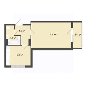 1-к квартира, строящийся дом, 37м2, 5/10 этаж