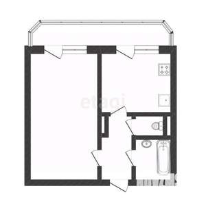 1-к квартира, вторичка, 37м2, 6/10 этаж
