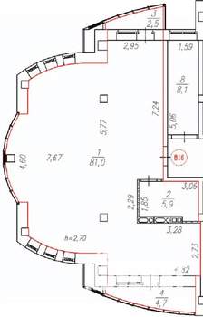 3-к квартира, вторичка, 94м2, 8/14 этаж