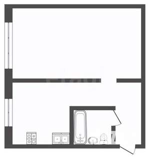 1-к квартира, вторичка, 31м2, 1/5 этаж