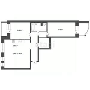 3-к квартира, вторичка, 89м2, 3/8 этаж