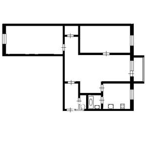 3-к квартира, вторичка, 57м2, 3/9 этаж