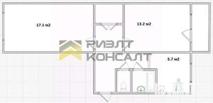 2-к квартира, вторичка, 48м2, 3/5 этаж