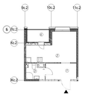 Студия квартира, вторичка, 26м2, 4/7 этаж