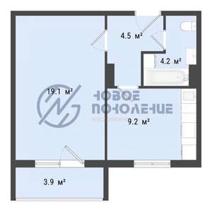 1-к квартира, вторичка, 37м2, 3/10 этаж