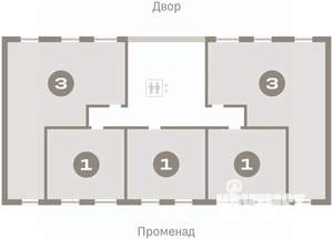 3-к квартира, вторичка, 85м2, 4/17 этаж