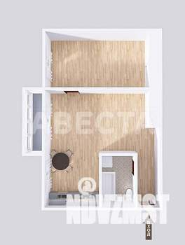 2-к квартира, вторичка, 46м2, 2/5 этаж