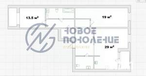 3-к квартира, вторичка, 90м2, 4/19 этаж