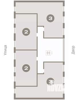 2-к квартира, вторичка, 65м2, 6/7 этаж