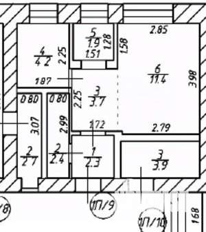Студия квартира, вторичка, 25м2, 1/5 этаж