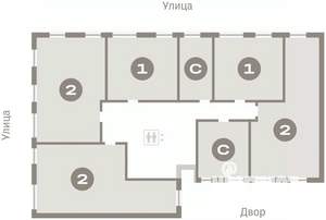 2-к квартира, вторичка, 71м2, 3/17 этаж