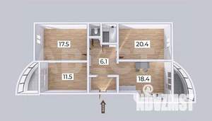 3-к квартира, вторичка, 84м2, 7/10 этаж