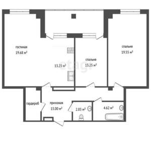 2-к квартира, вторичка, 96м2, 5/18 этаж