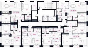2-к квартира, вторичка, 83м2, 4/15 этаж