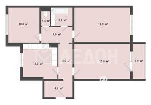 1-к квартира, вторичка, 80м2, 9/10 этаж