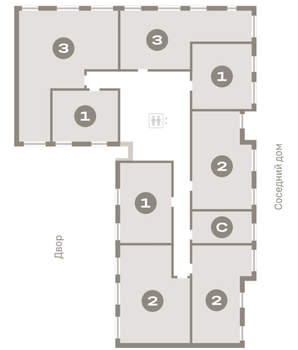 1-к квартира, вторичка, 41м2, 6/16 этаж