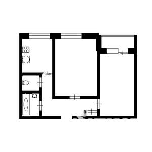 1-к квартира, вторичка, 48м2, 3/6 этаж