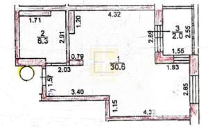 1-к квартира, вторичка, 37м2, 5/18 этаж