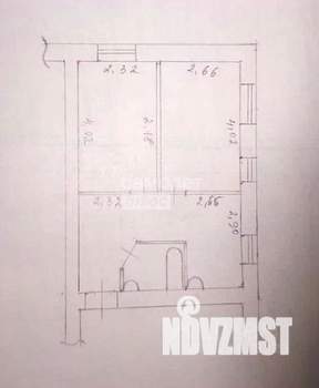 2-к квартира, вторичка, 34м2, 1/2 этаж