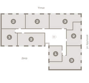 2-к квартира, вторичка, 64м2, 9/9 этаж