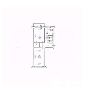 2-к квартира, вторичка, 48м2, 4/5 этаж
