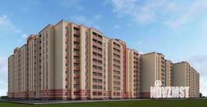 1-к квартира, строящийся дом, 44м2, 1/10 этаж
