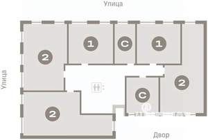 2-к квартира, вторичка, 71м2, 2/17 этаж