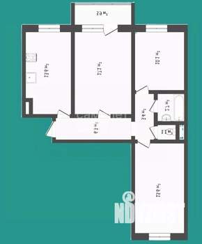 3-к квартира, вторичка, 70м2, 3/10 этаж