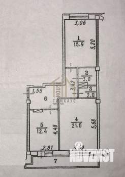 2-к квартира, вторичка, 70м2, 4/9 этаж