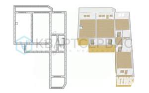 3-к квартира, вторичка, 66м2, 1/10 этаж