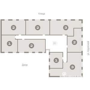 2-к квартира, вторичка, 66м2, 9/9 этаж