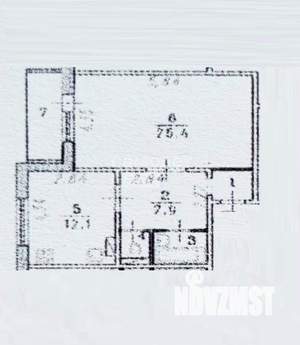 1-к квартира, вторичка, 51м2, 5/10 этаж