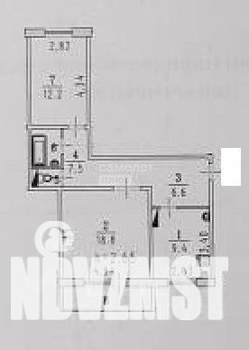 2-к квартира, вторичка, 58м2, 7/10 этаж