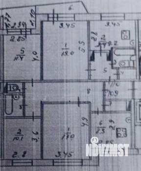 3-к квартира, вторичка, 63м2, 1/9 этаж