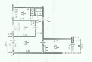 3-к квартира, вторичка, 59м2, 3/9 этаж