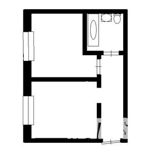 1-к квартира, вторичка, 48м2, 2/6 этаж