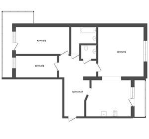 3-к квартира, вторичка, 58м2, 7/9 этаж