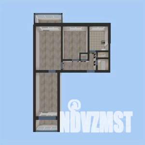 3-к квартира, вторичка, 64м2, 5/9 этаж