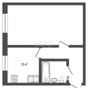 1-к квартира, вторичка, 31м2, 3/5 этаж