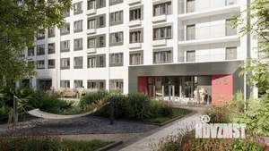 1-к квартира, строящийся дом, 40м2, 18/21 этаж