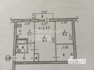 2-к квартира, вторичка, 45м2, 4/5 этаж