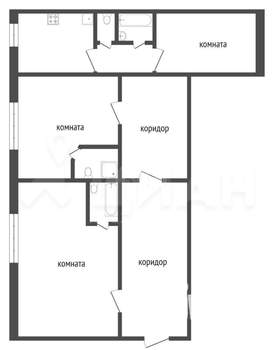 3-к квартира, вторичка, 67м2, 2/12 этаж