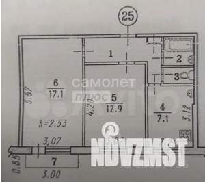 2-к квартира, вторичка, 48м2, 5/9 этаж