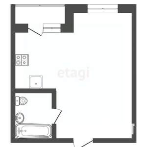 Студия квартира, вторичка, 42м2, 7/17 этаж