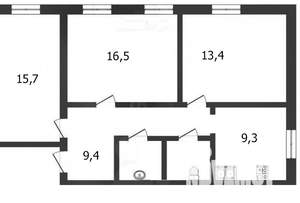 3-к квартира, вторичка, 65м2, 2/5 этаж