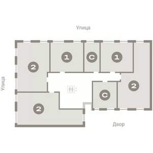 2-к квартира, вторичка, 72м2, 5/9 этаж