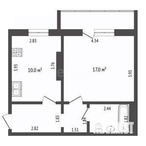 1-к квартира, вторичка, 40м2, 13/16 этаж