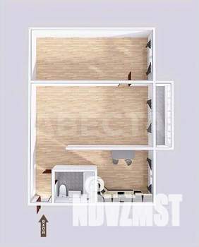 2-к квартира, вторичка, 45м2, 5/5 этаж
